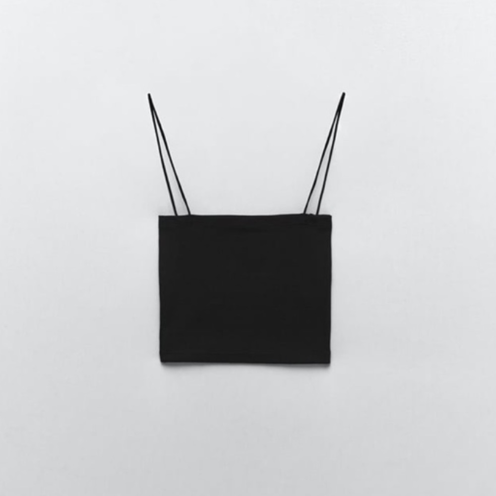 Zara strappy cropped top NWT size S